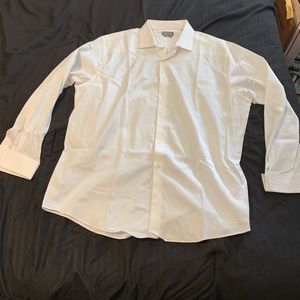 White, slim fit dress shirt